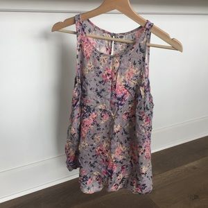 Size L Floral Tank Blouse